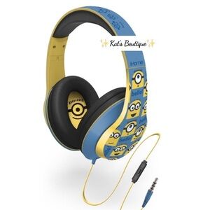 iHOME Despicable Me Minion Over The Ear with Built in Microphone Headphones